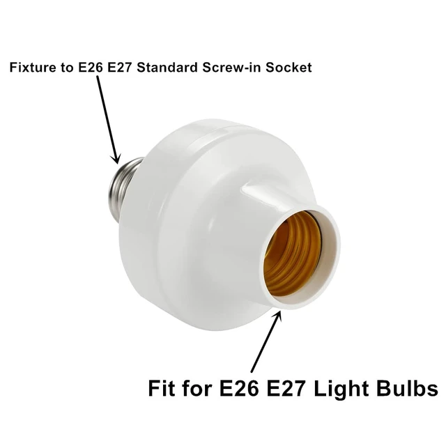 Alt view image 5 of 7 - Remote Control Light Lamp Socket E26 E27 Bulb Base Holder, Wireless Light Switch Kit with Timer