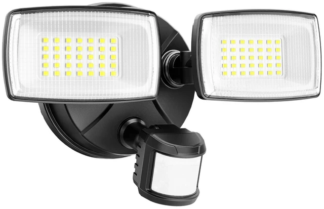 Main image of Battery Powered Motion Sensor Outdoor Lights, Security Floodlight | Easy to install anywhere for temporary lighting at porch shed fence, 1500LM wireless battery operated LED flood light