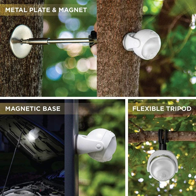 Alt view image 5 of 7 - Portable Motion Sensor Light Flexible Tripod & Magnetic Mount Indoor/Outdoor (White)