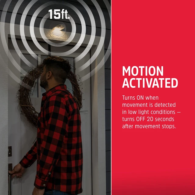 Alt view image 4 of 7 - LED Motion-Activated Security Light, Battery Operated, 40 Lumens | Wireless, Indoor/Outdoor, Over-The-Door, Ideal for Entryway, Porch, Patio, Basement, Shed, Garage