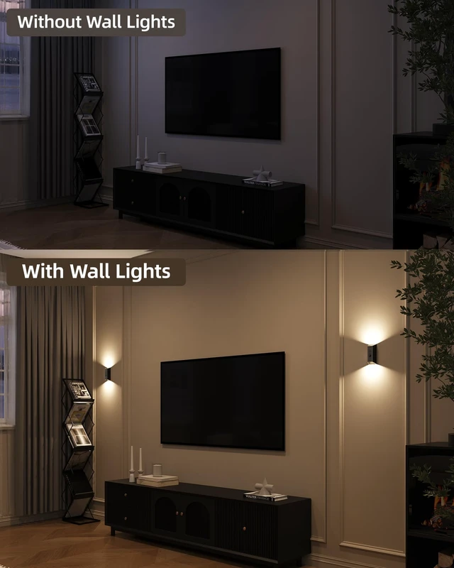 Alt view image 7 of 7 - Motion Sensor Wall Light with Remote Control, Rechargeable Wall Sconce, 3 Color Temps, Dimmable, Magnetic, LED Indoor Wireless Wall Lamp, 4000mAh, for Hallway, Stair, Entryway, Renters
