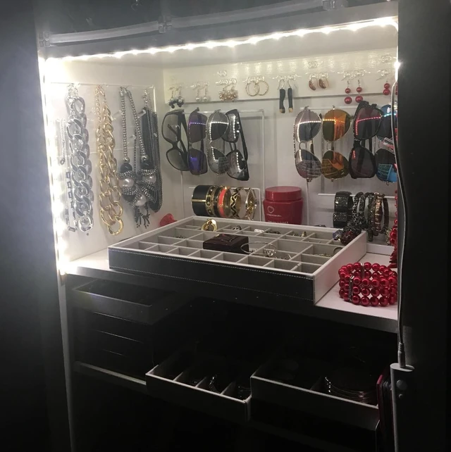 Alt view image 5 of 7 - Motion Sensor Light Indoor, Closet Light Motion Sensored, Battery Operated Cabinet Led Strip Lights, 4000K White Under Cabinet Lighting, Led Lights for Bedroom, Kitchen, Stair, Shelf (3.2FT)