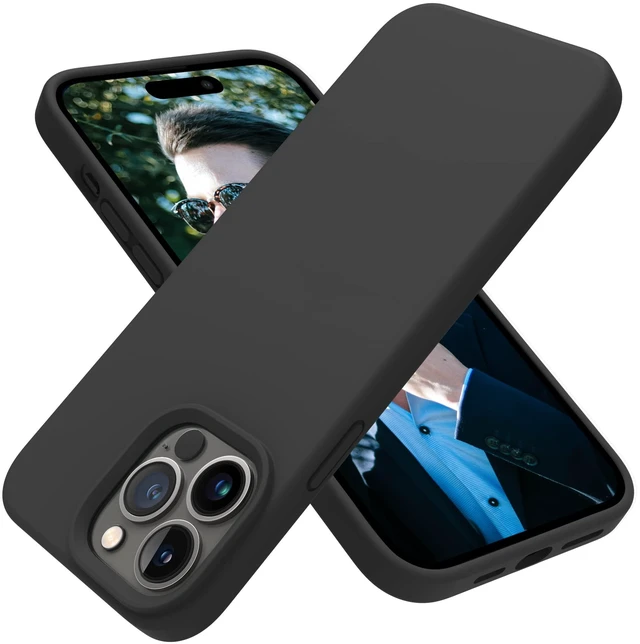 Main image of Designed for iPhone 14 Pro Case, Silicone Shockproof Slim Thin Phone Case for iPhone 14 Pro 6.1 inch (Black)