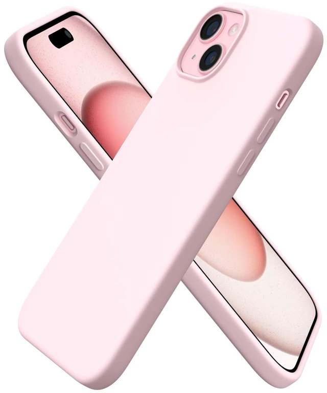 Main image of for iPhone 15 Plus Case 6.7", Slim Liquid Silicone, Pink | 3-Layer Full Coverage, Soft Gel Rubber, Non-Slip Grip, Shockproof Protective Phone Cover, Anti-Scratch Microfiber Lining