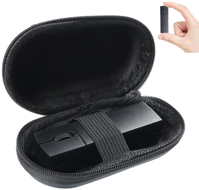Main image of Wireless Mini Finger Mouse - Silent Dual-Mode Bluetooth & 2.4GHz, Ergonomic Portable PC Mice with Case, Compatible with MacBook and Chromebook