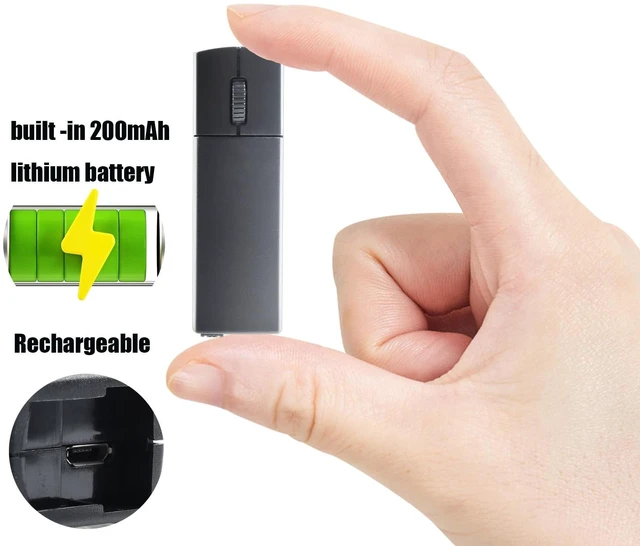 Alt view image 4 of 6 - Wireless Mini Finger Mouse - Silent Dual-Mode Bluetooth & 2.4GHz, Ergonomic Portable PC Mice with Case, Compatible with MacBook and Chromebook
