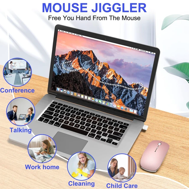 Alt view image 3 of 7 - Bluetooth Wireless Mouse for MacBook Air Mac Pro Laptop Computer iPad Pad PC Laser Optical Rechargeable Mini Slim Silent Mouse