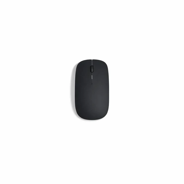 Alt view image 2 of 6 - Slim Wireless Mouse, Bluetooth, Rechargeable, Silent Click, LED, Black
