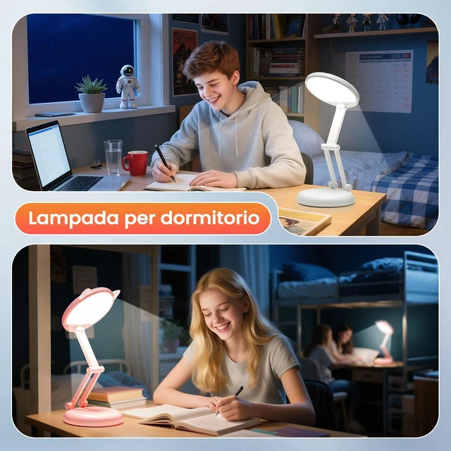 Alt view image 7 of 7 - Battery Battery Operated Cordless Rechargeable Lamp - 3600mAh 10 Brightness Wireless LED Desk Table Lamp, Small Mini Portable Battery Powered Light for Home Office, Reading, Nail Light