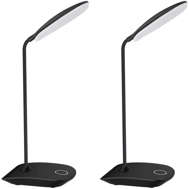 Main image of LED Desk Lamp Battery Operated Lights Cordless Rechargeable Lamp, Flexible Portable Light for Bed Craft Nail Home Office, Eye-Caring Dimmable Small Desk Lamp Wireless Reading Lamp - 2 Pack