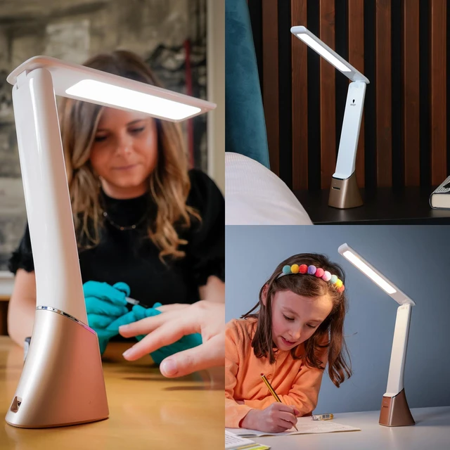 Alt view image 6 of 7 - Company Smart Go Portable Lamp, Ideal for Reading, Light Therapy, Everyday Tasks, Crafts, Desk Work, DIY, Led, Chargeable lamp, 95+ CRI, 1 Count (Pack of 1), White