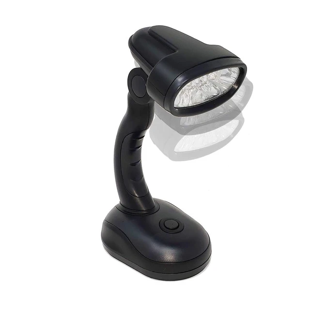 Alt view image 3 of 7 - Set of 2 LED Black Desk Reading Lamp and Portable Study Lamp with 12 Led Bulbs and Bright Study Lamp for Work Station Illumination & Emergency Situations and Battery Operated Reading Lights