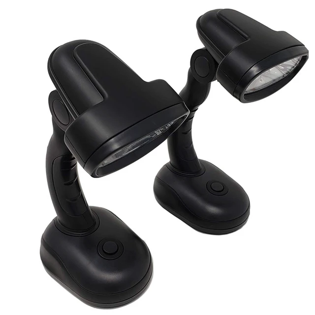Alt view image 4 of 7 - Set of 2 LED Black Desk Reading Lamp and Portable Study Lamp with 12 Led Bulbs and Bright Study Lamp for Work Station Illumination & Emergency Situations and Battery Operated Reading Lights