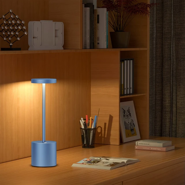 Alt view image 3 of 7 - Cordless Table Lamp Rechargeable,Battery Powered LED Outdoor Table Light | 3 Color Stepless Dimming,72Hrs Long Lasting Battery Operated,Portable Waterproof Touch for Patio Restaurant Dining