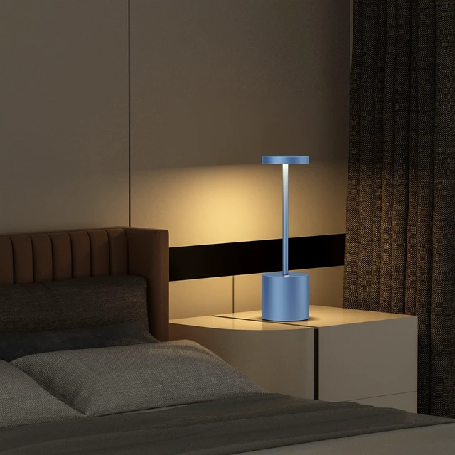 Alt view image 7 of 7 - Cordless Table Lamp Rechargeable,Battery Powered LED Outdoor Table Light | 3 Color Stepless Dimming,72Hrs Long Lasting Battery Operated,Portable Waterproof Touch for Patio Restaurant Dining