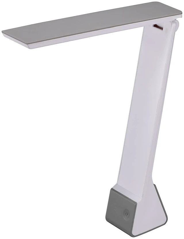Main image of Office Rechargeable Battery Led Desk Lamp, 3 Color Temperatures, Flip Open, Gray (KT-VLED1810-GRAY)