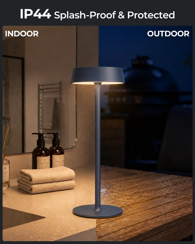 Alt view image 5 of 7 - Cordless Ambient Lighting, Rechargeable Table Lamp, Battery Operated | Portable Outdoor Waterproof, 3 Color Temps RGB, Dimmable Touch Control, LED Memory Function, Restaurant Dining Patio Blue2Pcs
