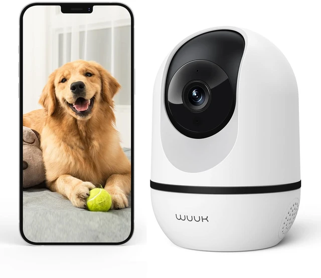 Main image of 4MP Indoor Pan/Tilt Wired Security Camera, Baby Monitor Pet Camera | Smart Motion Detection & Tracking, 360-Degree, 2-Way Audio, Night Vision, No Subscription, Compatible with Alexa & Google