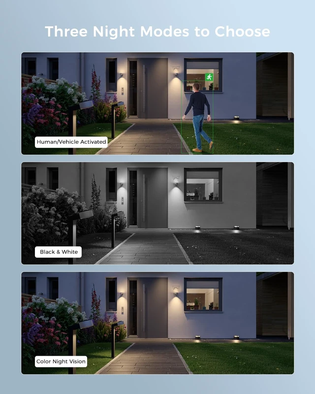 Alt view image 6 of 7 - 4K PoE PTZ Security Camera Outdoor with 360° Panoramic | 355 Pan & 90 Tilt for Home Surveillance, Human Auto Tracking, Color Night Vision, Human/Vehicle Detection, 2 Way Talk