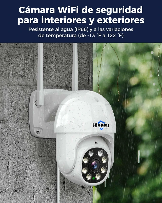Alt view image 2 of 7 - 5MP WiFi Security Camera Outdoor, Wireless 360° Pan Tilt Camera | Motion Tracking, Floodlights Light Alarm, Color Night Vision, Mobile Remote View, Two-Way Audio