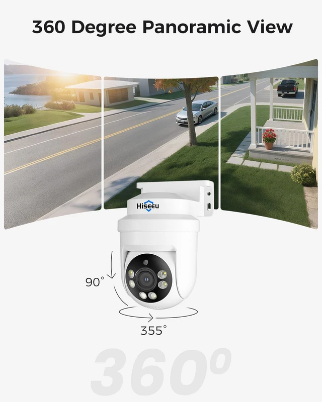 Alt view image 2 of 7 - 5MP HD-TVI Dome PTZ Home Surveillance Cameras with 355° pan and 90° tilt,100ft IR Night Vision,IP67 Weatherproof Wired Security Camera for Indoor Outdoor Security Replacement Camera 1PCS