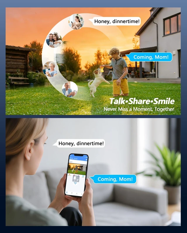 Alt view image 4 of 7 - Outdoor Wireless Security Camera 3MP, PTZ Pan Tilt with Dual Antennas | 2.4/5GHz Dual-Band WiFi, Free App, No Monthly Fee, Human Detection, Color Night Vision, 2-Way Audio, SD Storage, IP65
