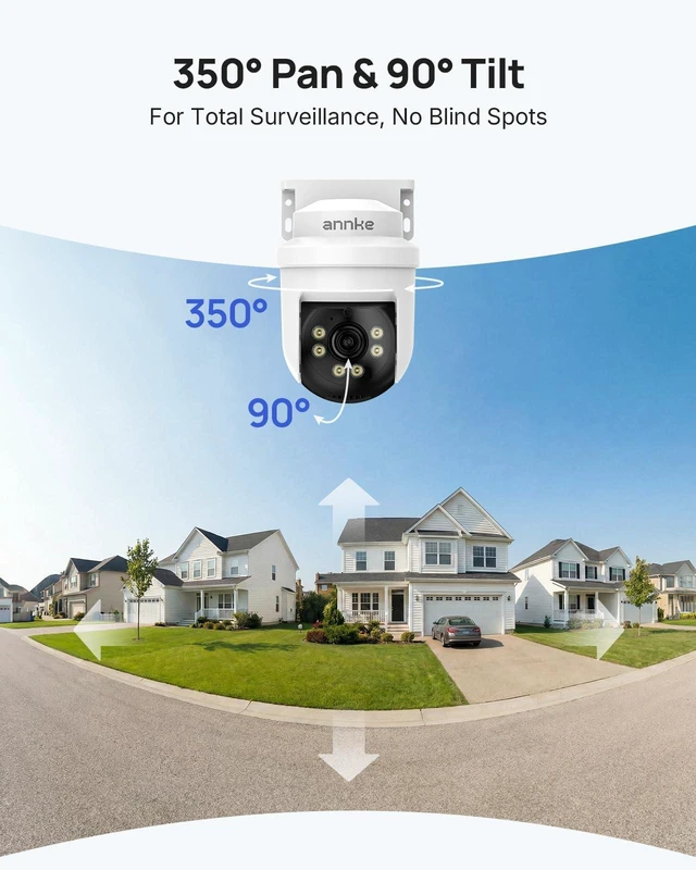 Alt view image 4 of 7 - 5MP TVI CCTV Security Dome PT Wired Camera with 350°pan and 90°tilt | Security Add-On Cam for Home Surveillance System, 100ft IR Night Vision, IP65 Weatherproof (DVR Required, Not Included)
