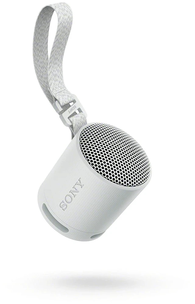 Alt view image 6 of 7 - SRS-XB100 Wireless Bluetooth Portable Lightweight Speaker, Light Gray | 16 Hr Battery, Super-Compact Travel Speaker, IP67 Waterproof & Dustproof Shower Speaker, Versatile Strap, Hands-free Calling