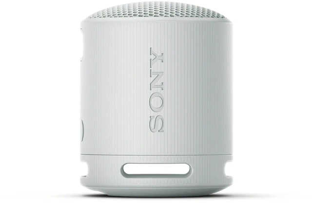 Alt view image 5 of 7 - SRS-XB100 Wireless Bluetooth Portable Lightweight Speaker, Light Gray | 16 Hr Battery, Super-Compact Travel Speaker, IP67 Waterproof & Dustproof Shower Speaker, Versatile Strap, Hands-free Calling