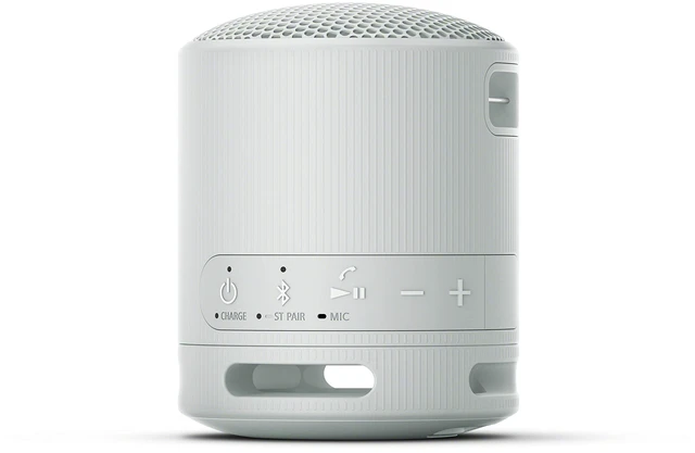 Alt view image 7 of 7 - SRS-XB100 Wireless Bluetooth Portable Lightweight Speaker, Light Gray | 16 Hr Battery, Super-Compact Travel Speaker, IP67 Waterproof & Dustproof Shower Speaker, Versatile Strap, Hands-free Calling