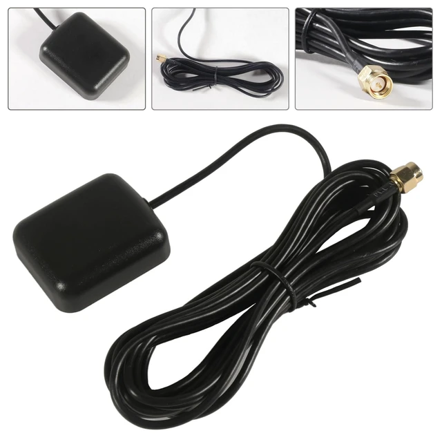 Alt view image 3 of 6 - GPS Navigation Antenna with SMA Male Connector Vehicle Waterproof Active GPS Antenna for Car Stereo Head Unit GPS Navigation System Module Truck Marine Boat GPS Tracker
