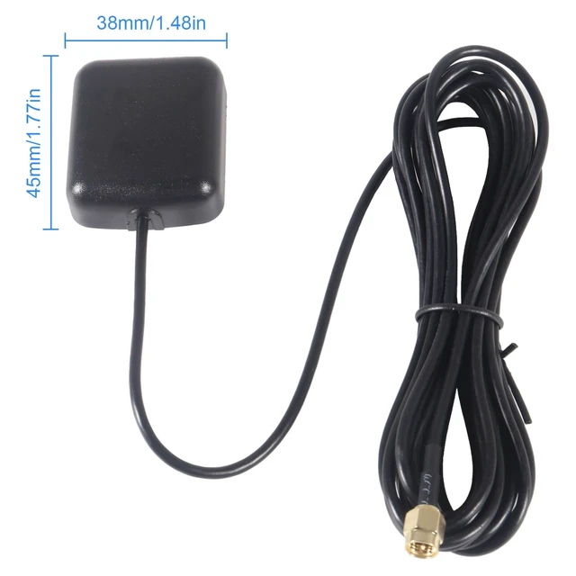 Alt view image 5 of 6 - GPS Navigation Antenna with SMA Male Connector Vehicle Waterproof Active GPS Antenna for Car Stereo Head Unit GPS Navigation System Module Truck Marine Boat GPS Tracker