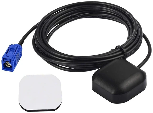 Main image of Vehicle Active GPS Navigation Antenna Fakra C Blue | Waterproof GPS Antenna Compatible with Car Truck SUV Head Unit