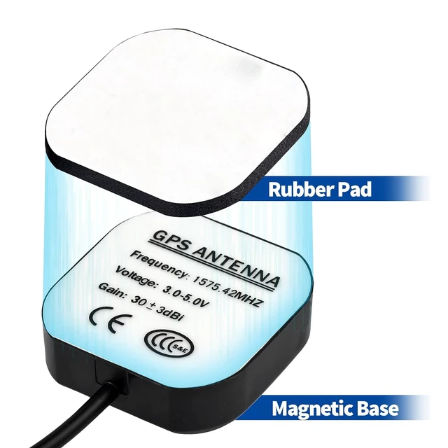 Alt view image 5 of 7 - Vehicle Active GPS Navigation Antenna Fakra C Blue | Waterproof GPS Antenna Compatible with Car Truck SUV Head Unit