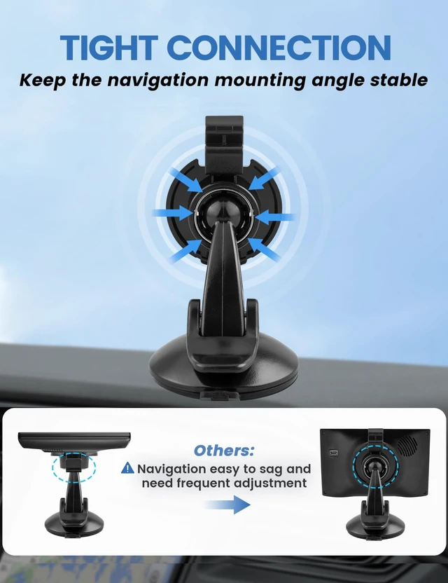 Alt view image 3 of 5 - 2-Pack GPS Bracket Cradle Mount for Garmin Nuvi 42LM 44 52LM 54 55LMT 56 58 2407 2408 2447 2448 2467 2497 2507 2508 2547 2548 2557 2567 2577, Replacement Accessories for Garmin Navigator