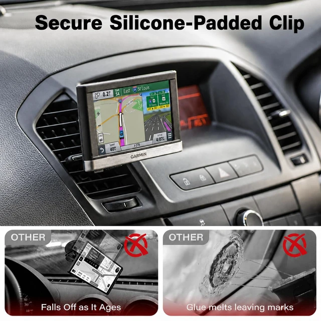 Alt view image 6 of 7 - Garmin GPS Car Mount, 17mm Ball Air Vent Mount | Compatible with Garmin Nuvi, Drive, DriveSmart, Dezl & Other 17mm Ball GPS Devices 360° Adjustable, Secure & Easy to Install