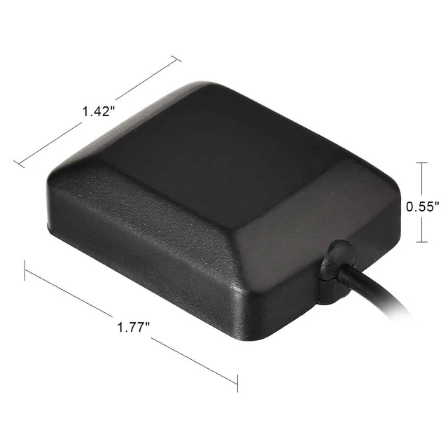Alt view image 3 of 5 - Waterproof Active Navigation GPS Antenna Fakra Blue C Right Angle | Magnetic Base GPS Antenna for Car Truck SUV Stereo Head Unit