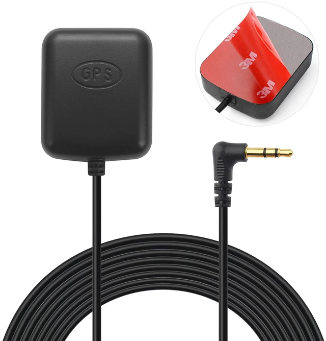Main image of Car Dash Cam GPS Antenna 3.5mm Plug Waterproof Hidden Adhesive Mount | for Dashboard Camera, Video DVR Recorder, GPS Tracker Receiver, Enhance Signal Vehicle Accessory