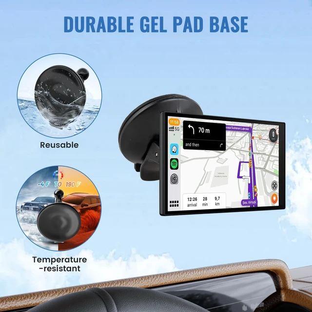 Alt view image 4 of 7 - 2PCS GPS Car Holder Mount for Garmin Nuvi Windshield Dashboard with Strong Suction Cup, 17mm Swivel Ball Mounting Pattern Replacement for Garmin GPS Navigator Navigation Car Dash Mount Cup Holder