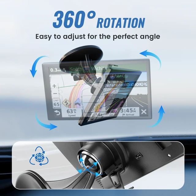 Alt view image 7 of 7 - 2PCS GPS Car Holder Mount for Garmin Nuvi Windshield Dashboard with Strong Suction Cup, 17mm Swivel Ball Mounting Pattern Replacement for Garmin GPS Navigator Navigation Car Dash Mount Cup Holder