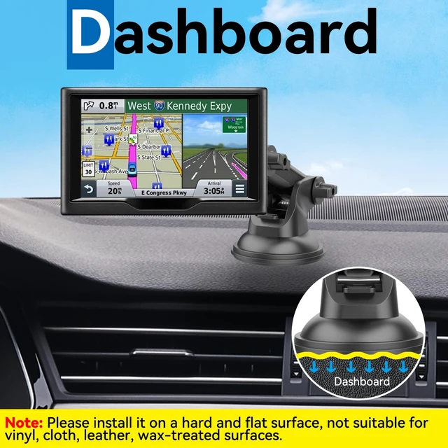 Alt view image 3 of 7 - for Garmin GPS Car Mount Replacement Sticky Suction Cup 17mm Ball Mount Long Arm Windshield Holder fit Garmin Nuvi Drive Dezl RV GPS, Black