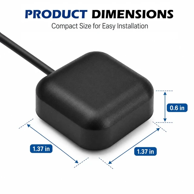 Alt view image 4 of 7 - GPS Navigation Antenna Magnet Mount Compatible Pioneer AVIC-5201NEX AVIC-8200NEX AVIC-W8500NEX AVIC-Z130BT AVIC-F910BT AVH-W4500NEX DMH-W4660NEX SPH-DA100 Car GPS Navigation Receiver