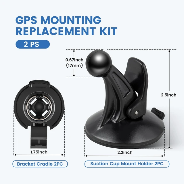 Alt view image 7 of 7 - for Garmin Nuvi Drive Drivesmart Windscreen Windshield Suction Cup Mount Holder Bracket Cradle Mount or Garmin GPS 40 42 52 55 60 61 67 68 2457 2497 2539 2557 2558 2577 2597 LT LMT