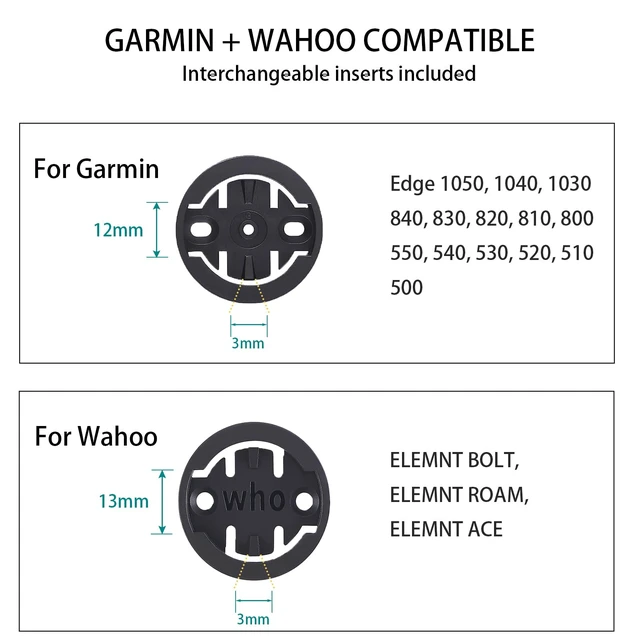 Alt view image 5 of 7 - Bike Computer Mount for Garmin & Wahoo, Stem Top Cap Mount | For 1-1/8" Headset, Upgraded 2mm Reinforced Disc, CNC Aluminum Bicycle GPS Mount for Garmin Edge & Wahoo ELEMNT
