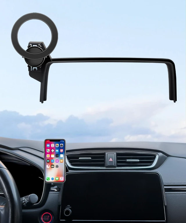 Main image of Car Phone Holder for Honda CR-V CRV 2017-2022 Accessories 5/7" Screen Mount | Magsafe Magnetic Cell Phone Mount Clip Compatible with iPhone, 3D fit Stable Dashboard GPS Navigation Bracket Cradle Stand