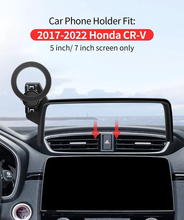 Alt view image 2 of 7 - Car Phone Holder for Honda CR-V CRV 2017-2022 Accessories 5/7" Screen Mount | Magsafe Magnetic Cell Phone Mount Clip Compatible with iPhone, 3D fit Stable Dashboard GPS Navigation Bracket Cradle Stand