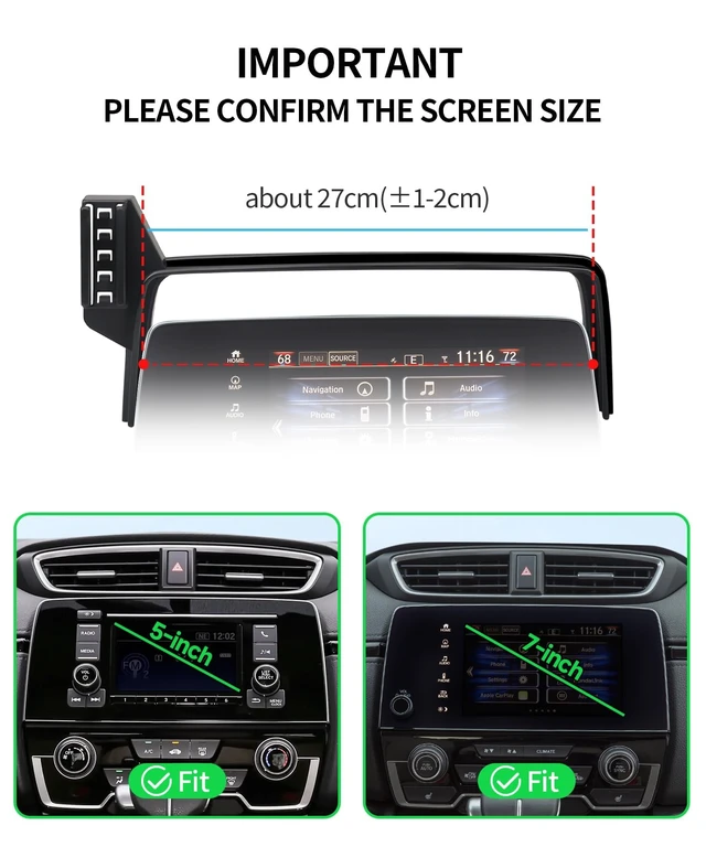 Alt view image 3 of 7 - Car Phone Holder for Honda CR-V CRV 2017-2022 Accessories 5/7" Screen Mount | Magsafe Magnetic Cell Phone Mount Clip Compatible with iPhone, 3D fit Stable Dashboard GPS Navigation Bracket Cradle Stand