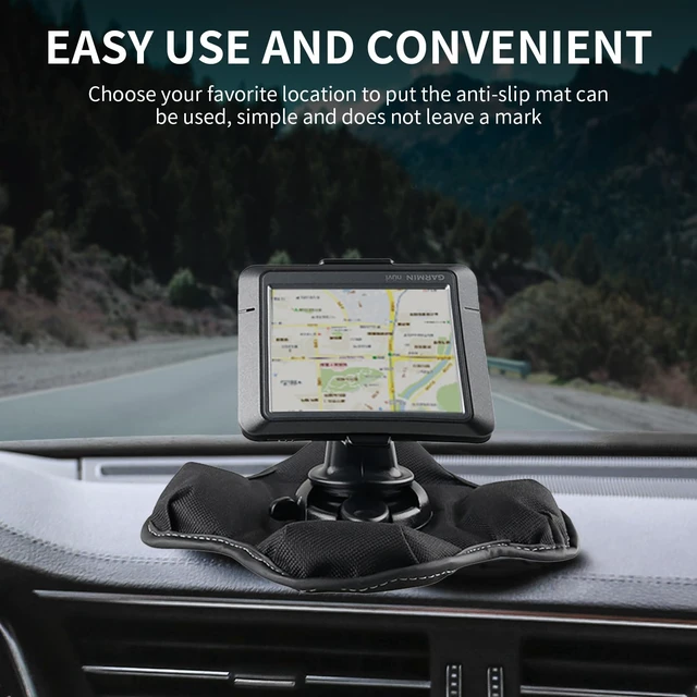 Alt view image 5 of 7 - Portable NonSkid Beanbag Friction Mount Holder for Garmin GPS - Ultimate Dashboard Mount for Garmin Nuvi, Drivesmart, Dezl, Zumo, Driveassist, DriveLuxe, StreetPilot & RV Navigator