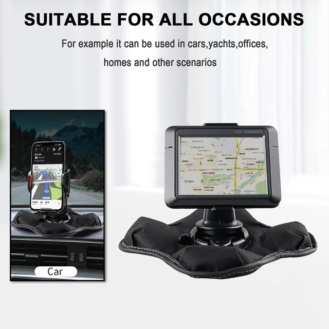Alt view image 4 of 7 - Portable NonSkid Beanbag Friction Mount Holder for Garmin GPS - Ultimate Dashboard Mount for Garmin Nuvi, Drivesmart, Dezl, Zumo, Driveassist, DriveLuxe, StreetPilot & RV Navigator