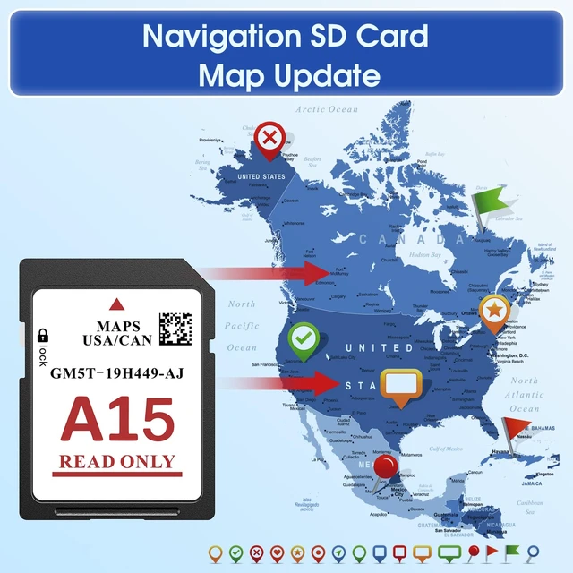 Alt view image 2 of 7 - 2026 Latest Navigation SD Card for Ford A15GPS Map Update for Lincoln & Ford, Compatible with F-150, Explorer, Escape, Fusion, Edge, Expedition,Navigator, MKC, MKZ, MKX, Sync, USA & Canada